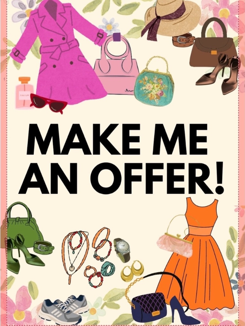 Make Me An Offer Graphic Print - Women Accessories